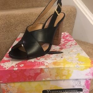 Chinese Laundry adorable black slings